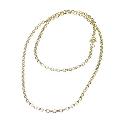 9ct Yellow Gold 20" Solid Square Link Necklace