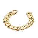 9ct Yellow Gold Solid Curb Bracelet