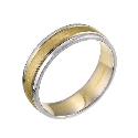 18ct Yellow And White Gold Wedding Ring 5mm