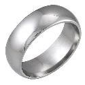 9ct White Gold Super Heavy Weight 7mm Wedding Ring