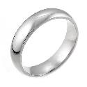 18ct White Gold Super Heavy Weight 5mm Wedding Ring