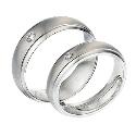 18ct White Gold Bride And Groom Soul Mates Wedding Ring