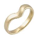 Ladies' 9ct Gold 3mm Wishbone Ring