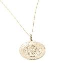 9ct Gold Large St Christopher Pendant