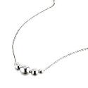 Sterling Silver 5 Bead Necklace