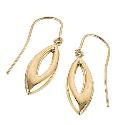 9ct Gold 32mm Pippin Drop Earrings
