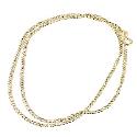 9ct Gold 16" Hollow Curb Chain