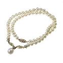 9ct Yellow Gold Freshwater Pearl Cubic Zirconia Necklace