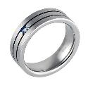 Men's Engagement Tioro Ring Titanium Diamond