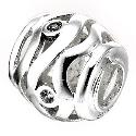 Truth Sterling Silver Wavy Ball Charm