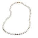 9ct Yellow Gold Certified CFW 6.5-7mm 18" Pearl Necklace