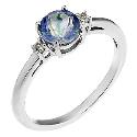 Twilight Collection 9ct White Gold Mystic Topaz Ring