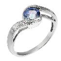 Twilight Collection 9ct White Gold Mystic Topaz Twirl Ring