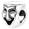 Truth Sterling Silver Comedy and Tragedy Charm