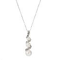 Cultured Freshwater Pearl Cubic Zirconia Pendant