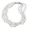 Cultured Freshwater Pearl Triple Strand Necklace