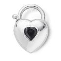 Love Stories Devil Silver and Cubic Zirconia Heart Charm