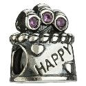 Chamilia - sterling silver Happy Birthday bead