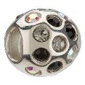 Chamilia - sterling silver cubic zirconia disco ball bead
