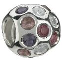 Chamilia - sterling silver cubic zirconia disco ball bead