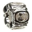 Chamilia - sterling silver cubic zirconia oval bead