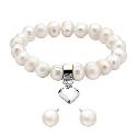Cultured Freshwater Pearl Heart Gift Set