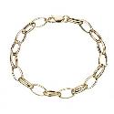 9ct Yellow Gold Oval Bracelet