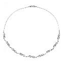 9ct White Gold Cubic Zirconia Necklace