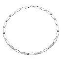 9ct White Gold Cubic Zirconia Necklace