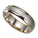 Groom's 9ct Two Colour Gold Ring