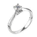 18ct White Gold 0.33 Carat Diamond Solitaire Ring