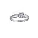 9ct White Gold 0.15pt Diamond Solitaire Ring