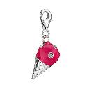Sterling Silver and Enamel Ice Cream Charm
