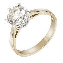 18ct Yellow Gold 1.5 Carat Diamond Solitaire Ring