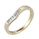 Ladies' 9ct Gold Diamond Set Ring