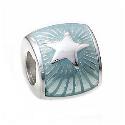 Truth Sterling Silver Blue Barrell Star Charm