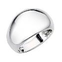 Sterling Silver Dome Ring - Size P