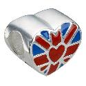 Truth Sterling Silver - Union Jack Love Bead