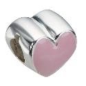 Truth Sterling Silver - Pink Heart Charm