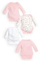 Pink Long Sleeve Bodysuits Four Pack (0mths-3yrs)