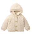 Cream Hooded Cardigan