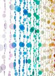 ShopWildThings Beaded Curtain Bubbles Rainbow Acry