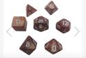 Brown marbled dice