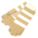 Isotoner SmarTouch Gloves (Ladies Camel/Cream Stripe)