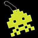 Space Invaders Reflective Keychains (Yellow)