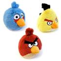 Angry Birds Mini Plush with Sound (3 Piece - Red, Yellow, Blue)
