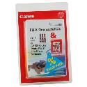 Canon CLI8 Chromalife Ink Multipack with  50 Sheets of 6x4 Paper