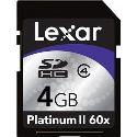 Lexar 4GB 60X Premium Secure Digital HC Card