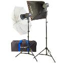 Interfit INT176 Venus 300 Watt Two Head Softbox / Umbrella Kit
