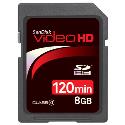 SanDisk 8GB SD Video HD Ultra II (120mins)